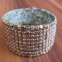 cuff beads bracelets silver front designs